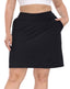 Plus Size Athletic Skort Golf Tennis Skirt with Bike Shorts & Pockets