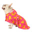 Dog Bathrobe Drying Towel with Hood in Pink Rubber Ducks