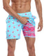 LRD Mens 7" Inseam Swim Trunks with Compression Liner