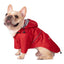 Double Layer Zip Up Dog Raincoat with Hood