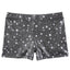Starry Black Gymnastics Dance Shorts for Girls