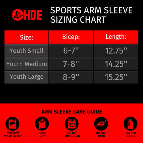 Black Arm Compression Sleeves for Kids Basketball Football Baseball Shooting Sleeve