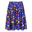 Magic Outer Space Midi Skater Skirt