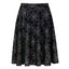 Spiderwebs Midi Skater Skirt