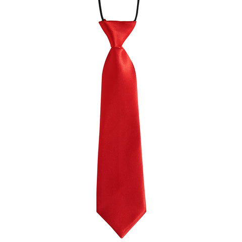 Boy's Pretied Tie Formal Necktie with Elastic Neck Strap