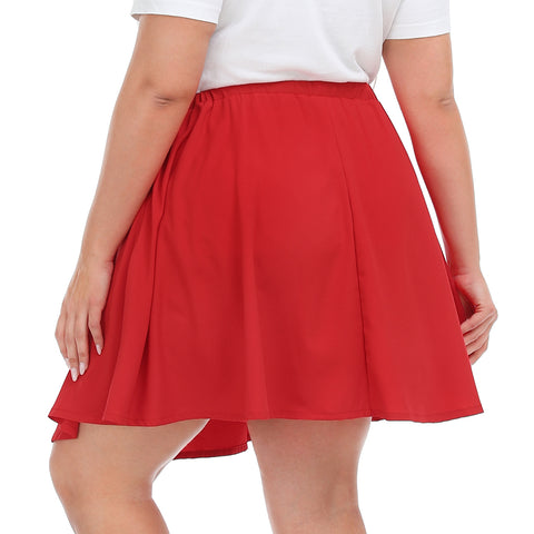 Plus Size Mini Skater Circle Skirt