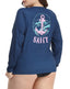 HDE Plus Size Rash Guard for Women UPF 50 Quick Dry Long Sleeve Swim Top
