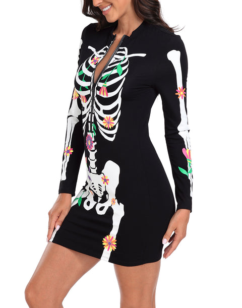 Skeleton Dress Halloween Costume