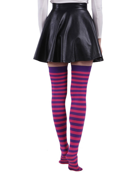 Over The Knee Striped Stockings