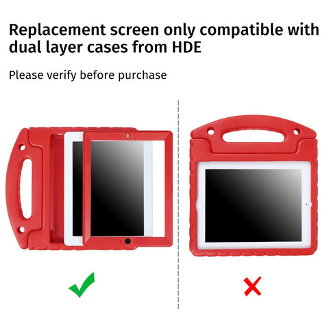 Replacement Screen Protector for HDE Dual Layer Shockproof iPad Cases Compatible with 2nd 3rd and 4th Generation Apple iPad 9.7 Tablets (Older Versions 2011-2013 Release) - Screen Protector ONLY