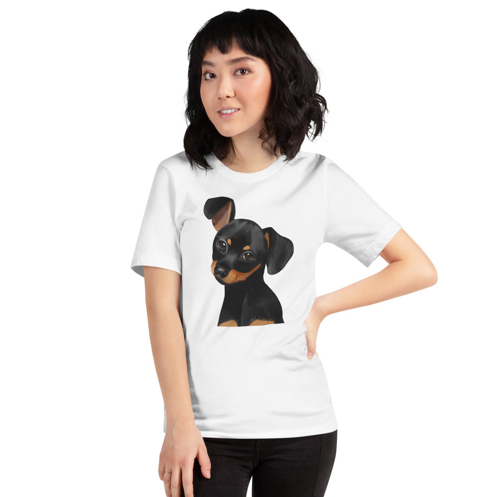 Dachshund T-Shirt Unisex Breed Tee in White