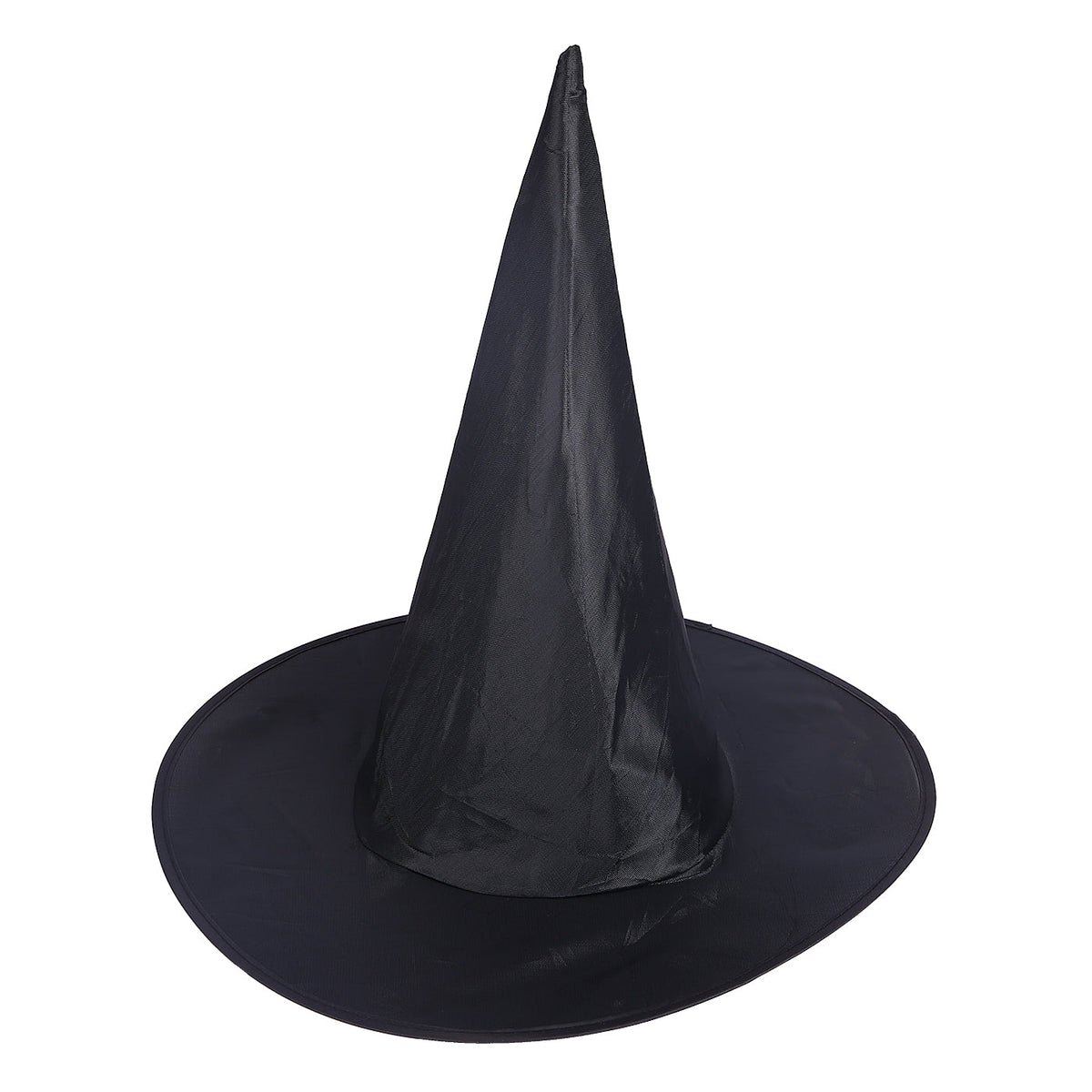 Black Witch Hat Adult Halloween Costume in Black