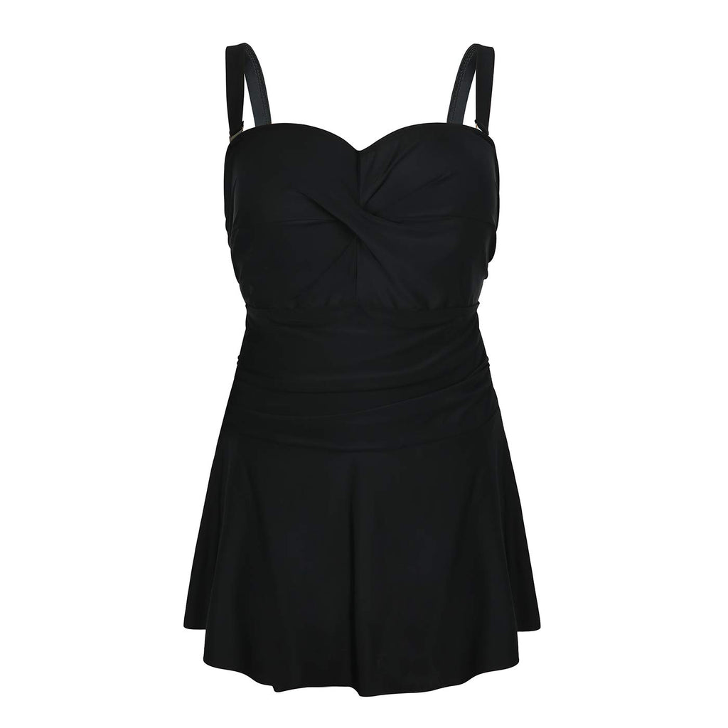 Plus Size Swimsuit - HDE - Black