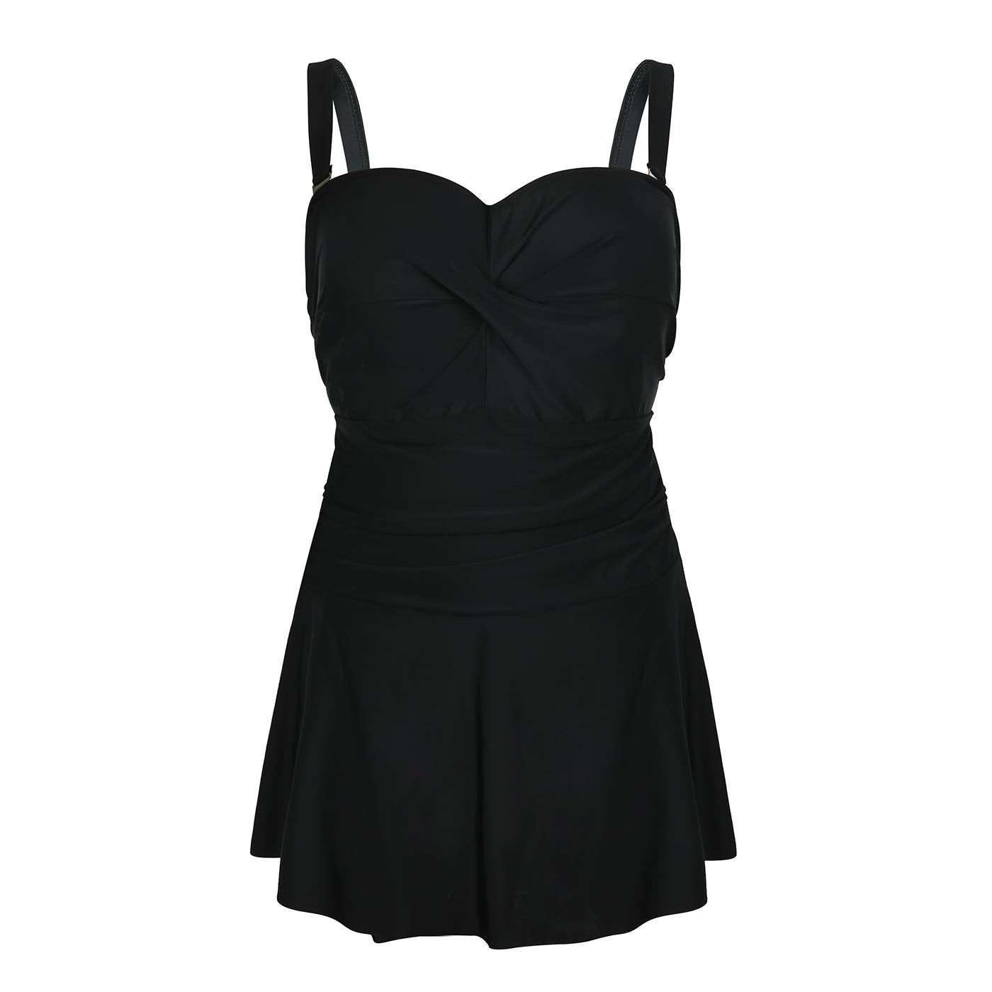 Plus Size Swimsuit - HDE - Black