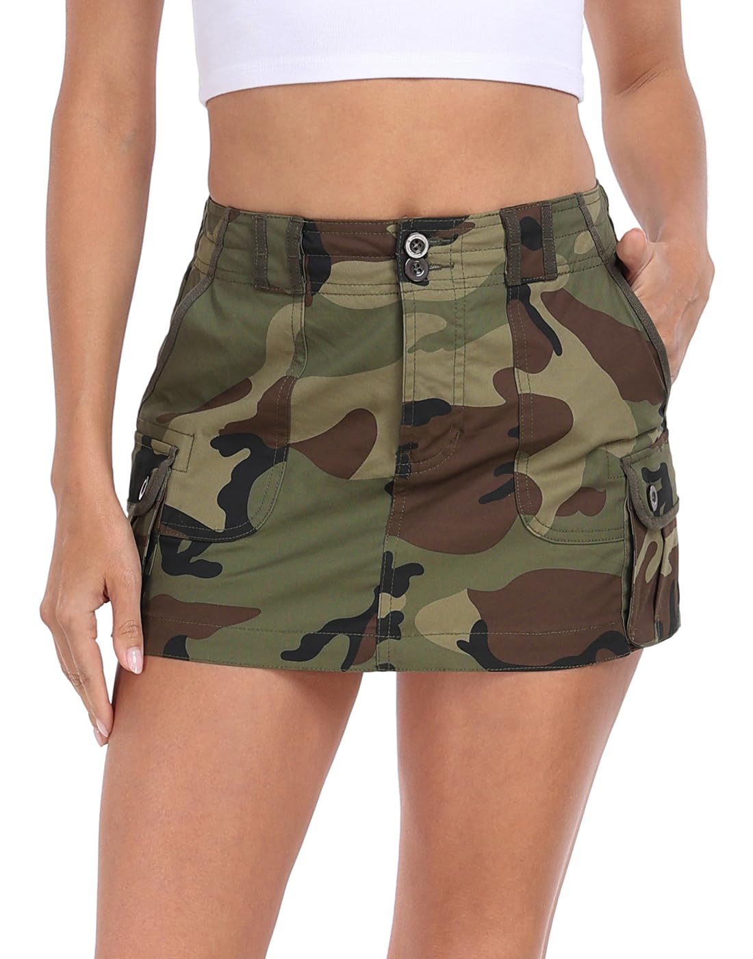 Skirts for Women - HDE - Khaki