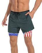 Mens Athletic Workout Shorts - LRD - view 6