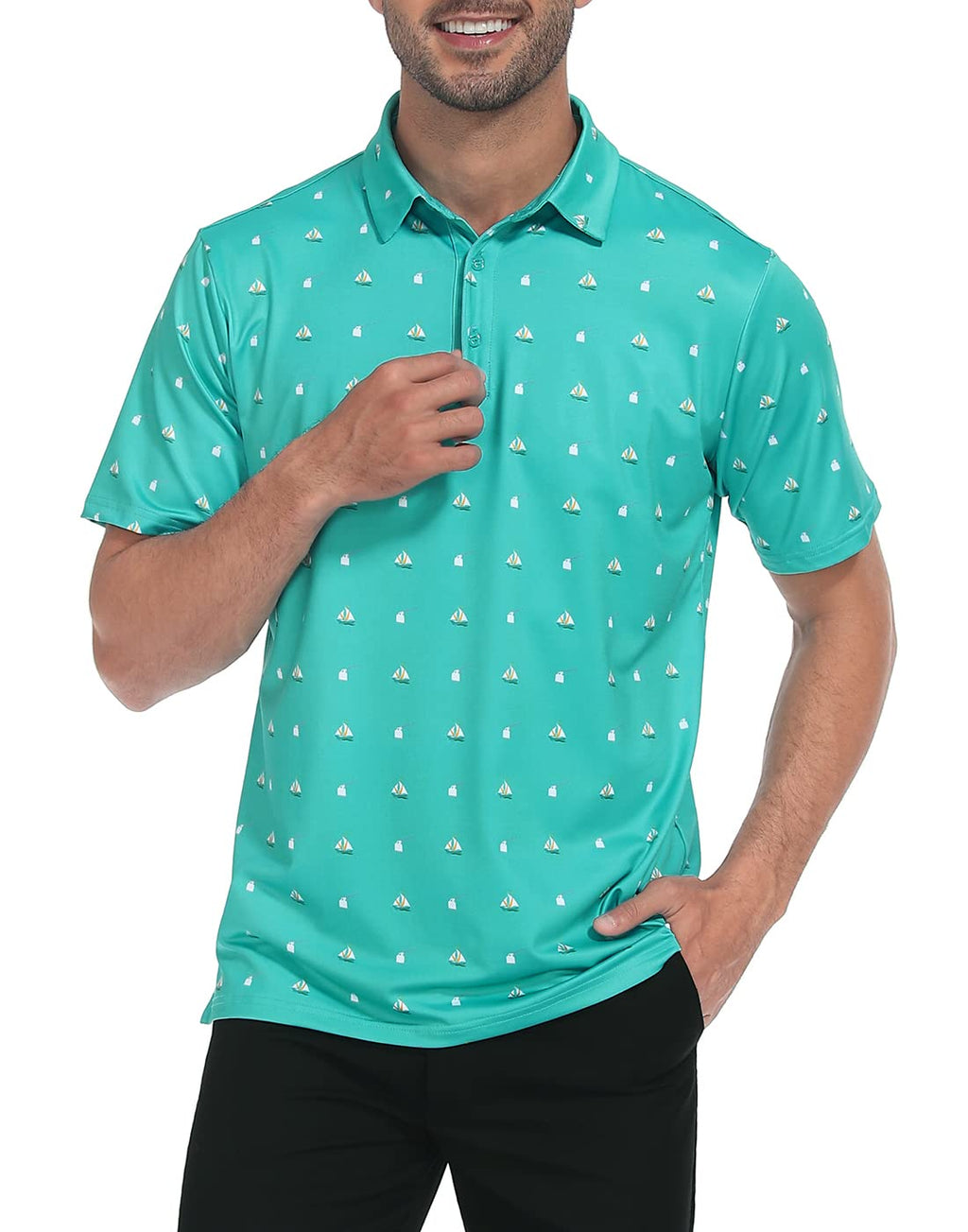 Polo Shirts for Men - LRD - Boats and Hoes
