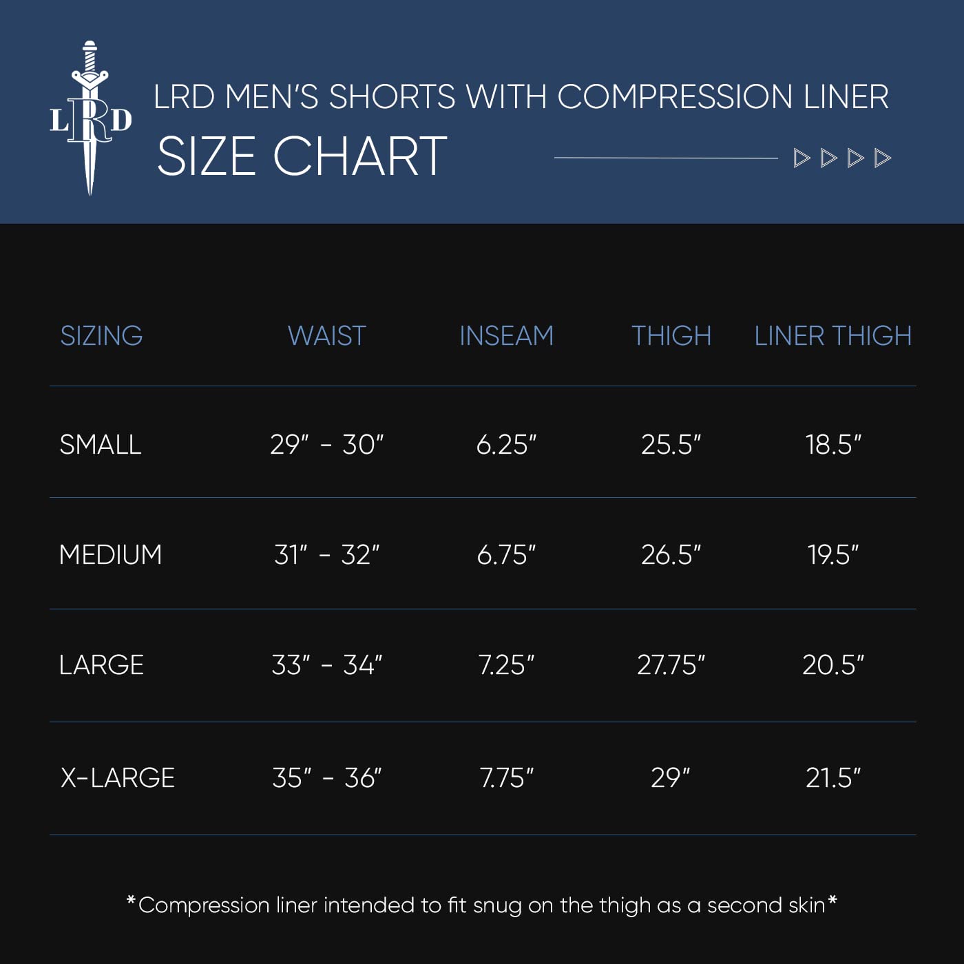 Running Shorts - LRD - Blue / 19th Hole