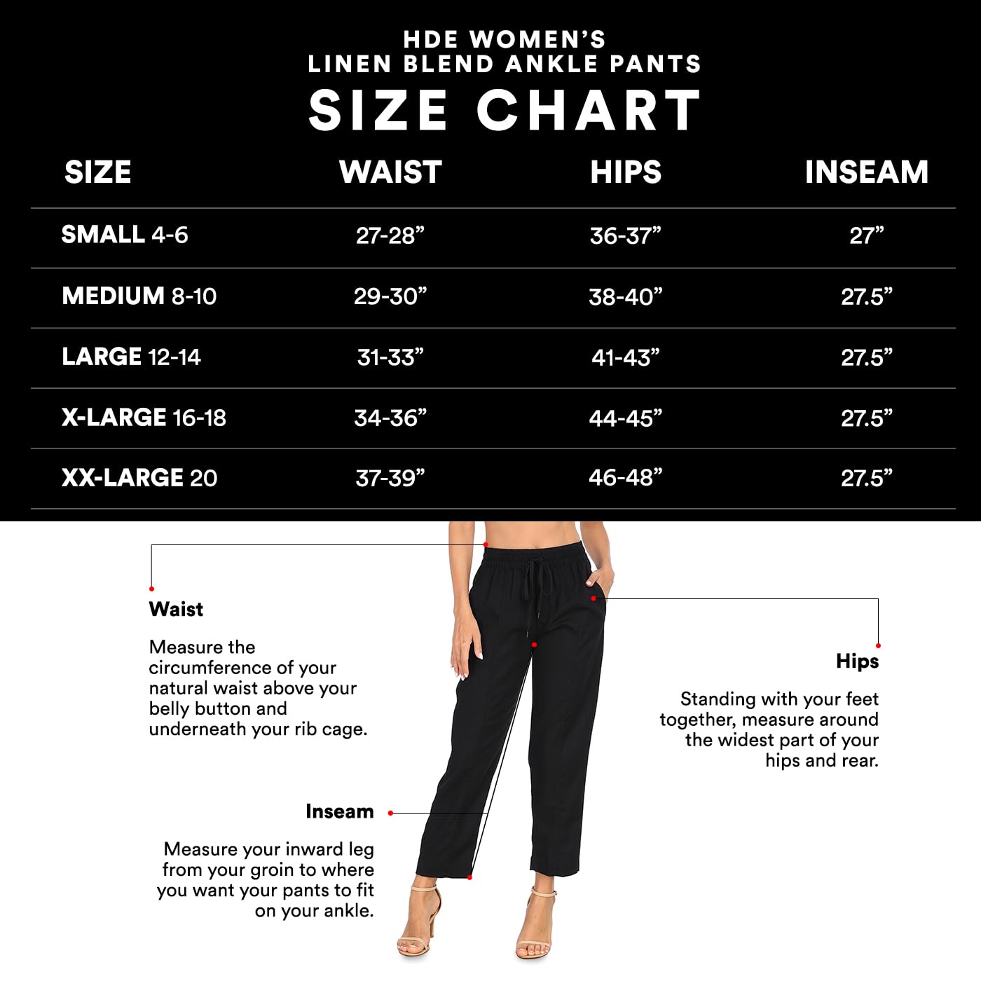 Linen Capri Pants for Women - HDE - Khaki Sand