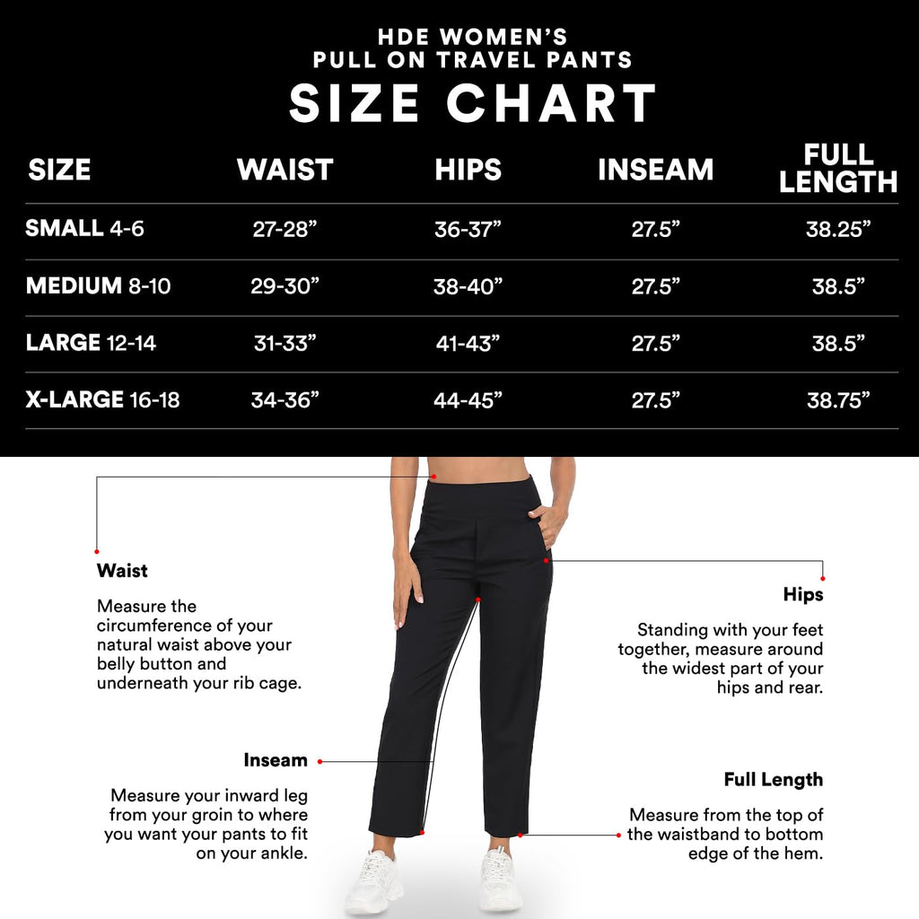 Pants for Women - HDE - Navy Blue