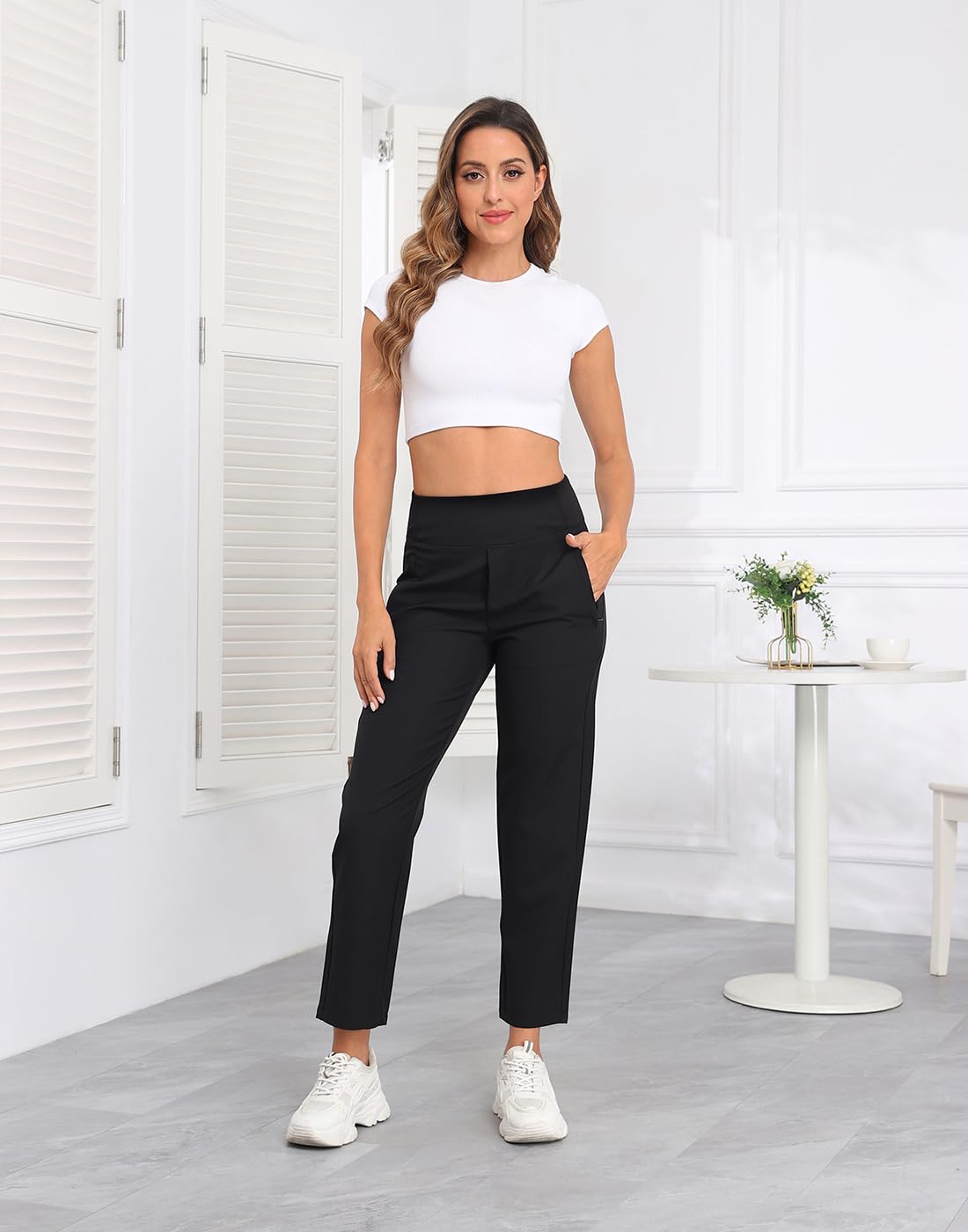 Pants for Women - HDE - Black