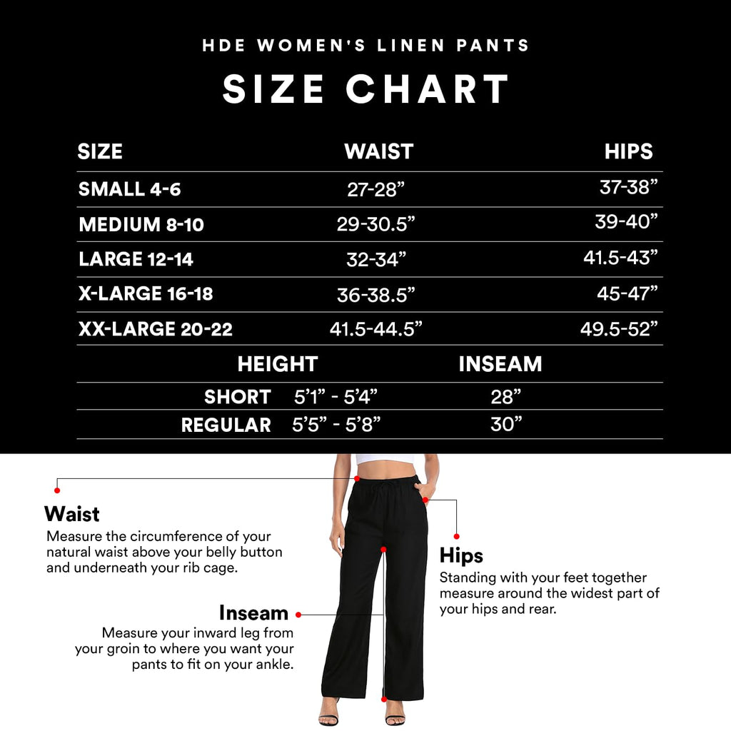 Linen Pants - HDE - White