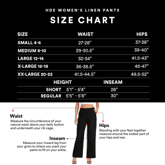 Linen Pants - HDE - White