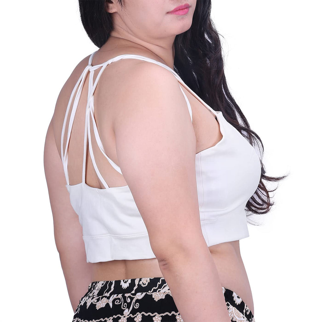 Spaghetti Strap Tank Top - HDE - White