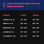 Golf Shirts for Women - LRD - Black / Floral