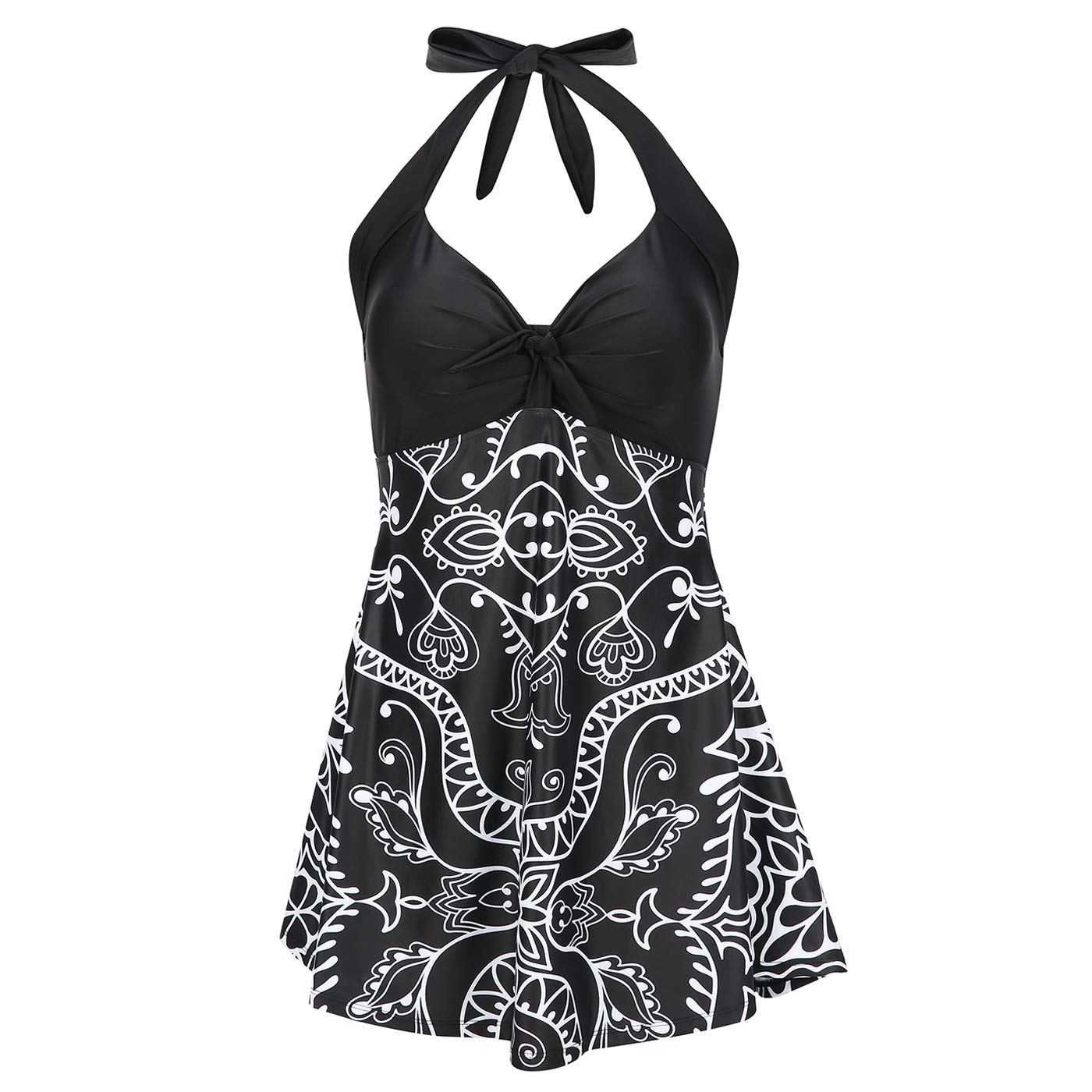 Womens Swimsuits - HDE - Black White