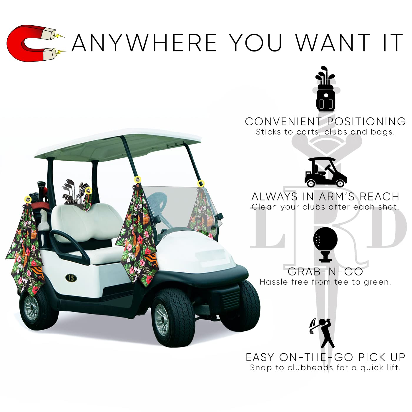 Golf Towel - LRD - Jungle Cat