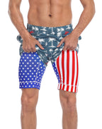 Mens Swim Shorts - LRD - Shark Stripe / Navy