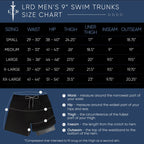 Mens Swim Shorts - LRD - Black / Gray