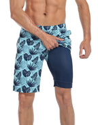 Mens Swim Shorts - LRD - Pineapples / Green