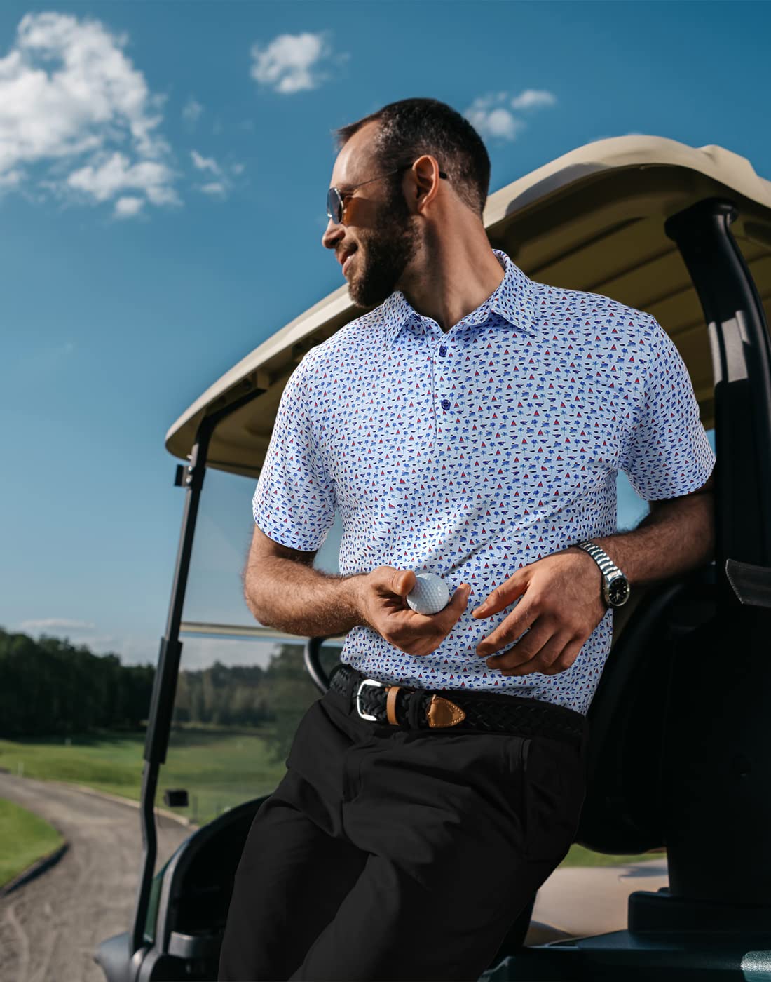 Mens Golf Pants - LRD - Black