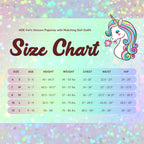 HDE Girls Unicorn Pajamas with Matching Doll Outfit Cotton Pajama Set for Girls Pink Pink Rainbow Unicorn/Long - 12