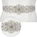 Rhinestone Belt - HDE - White