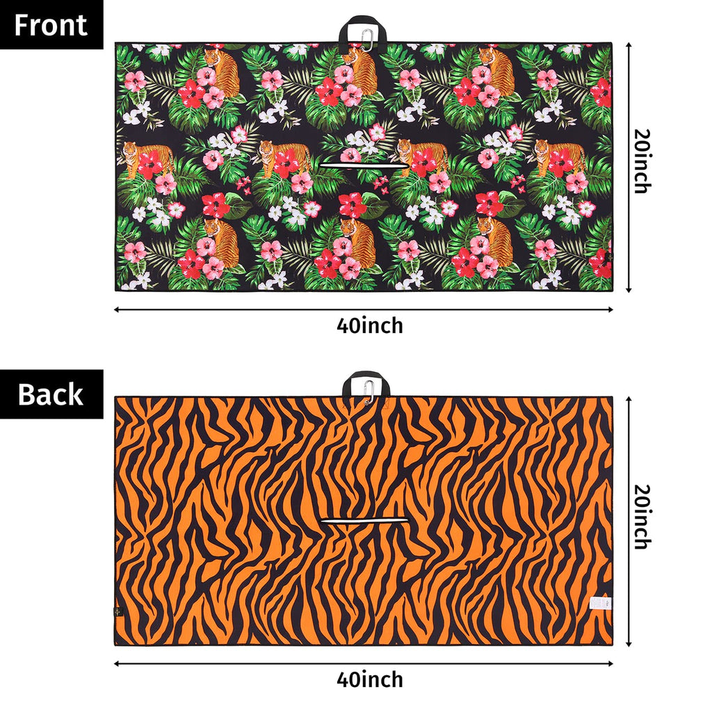 Golf Towel - LRD - Miami Flamingo