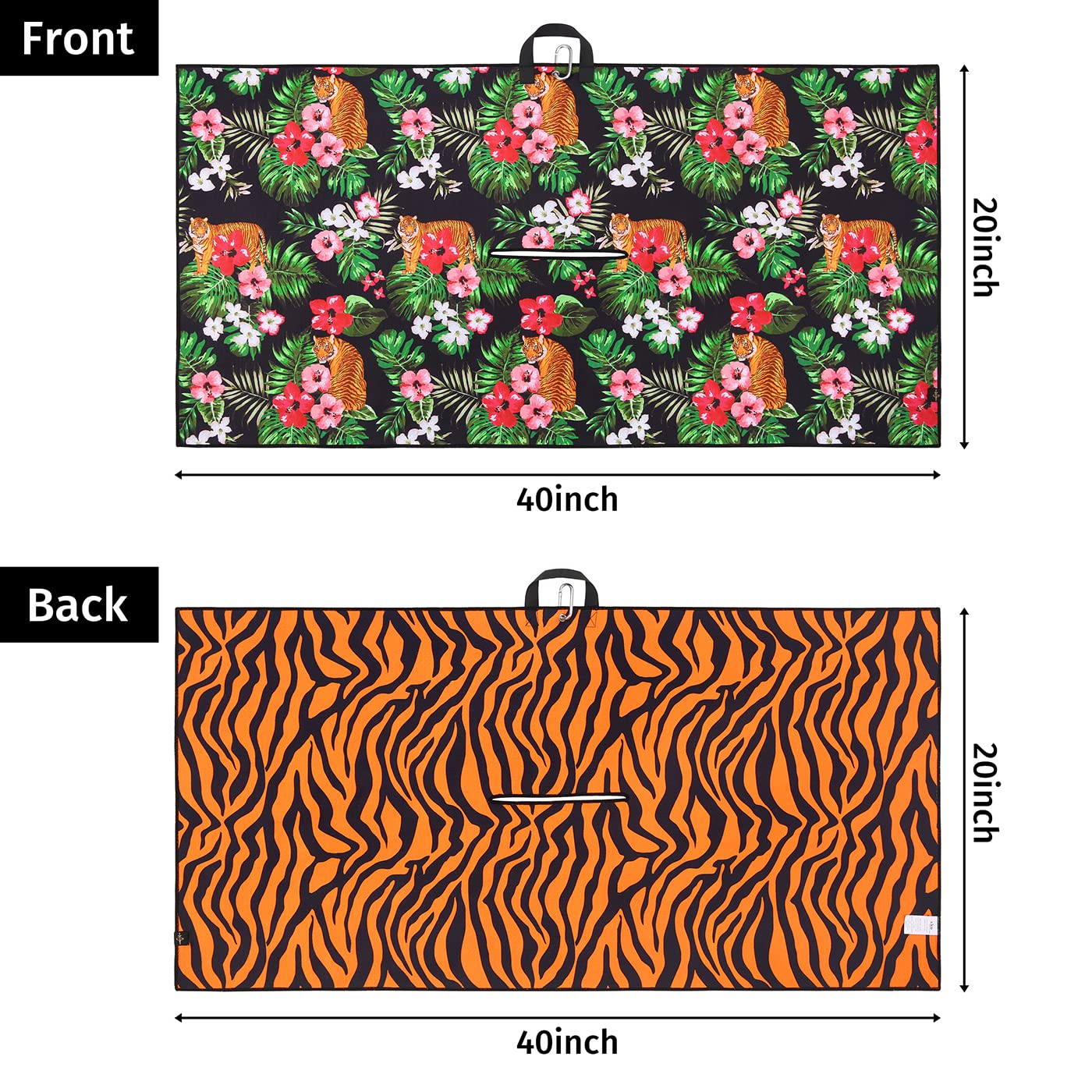 Golf Towel - LRD - Miami Flamingo