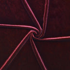 Women's Velvet Midi Dress with Pockets - Burgundy - PT06