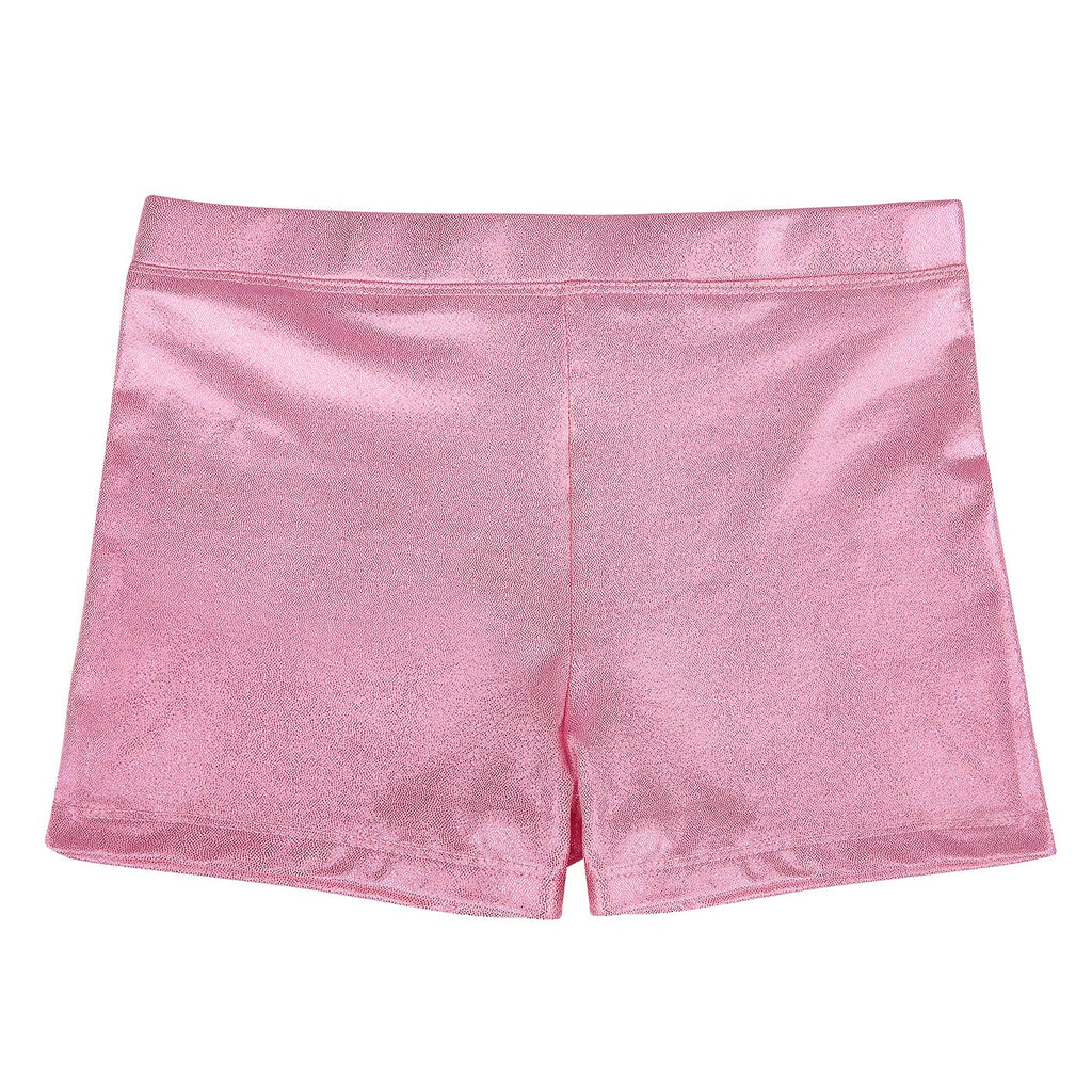 Girls Shorts - HDE - Purple Glitter