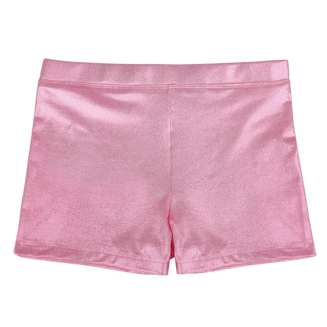 Girls Shorts - HDE - Purple Glitter