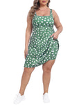 Plus Size Tennis Athletic Workout Dress with Built-in Shorts & Bra ShopHDE Plus Size Tennis Athletic Workout Dress with Built-in Shorts & Bra ShopHDE
