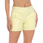 Pull-on Chino Shorts for Women with 4" Inseam