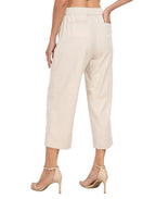 Pull On Linen Capri Pants