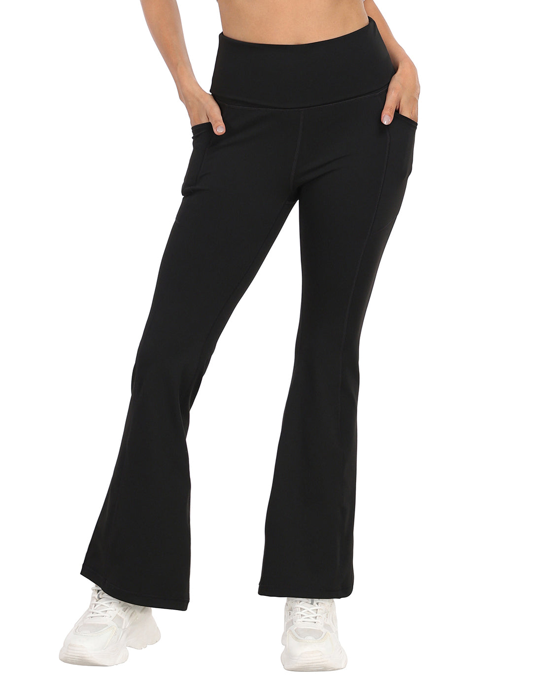 Fold Over Yoga Pants with Pockets
