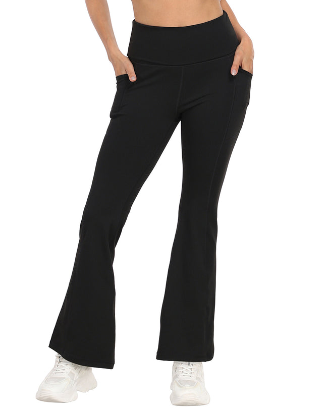 Fold Over Yoga Pants with Pockets – product view 6