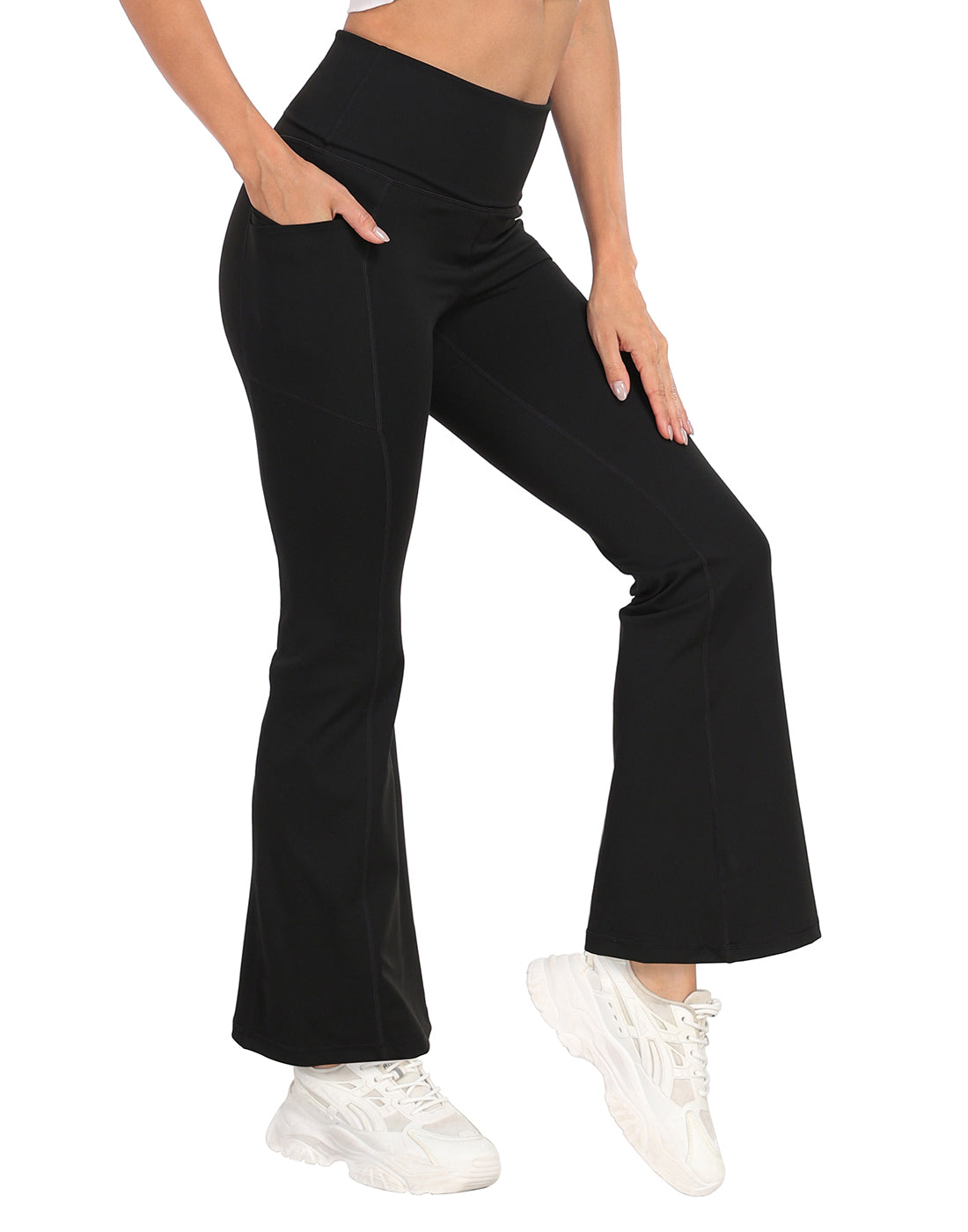 Fold Over Yoga Pants with Pockets