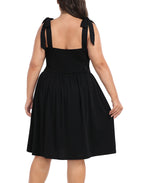 Plus Size Romper Dress with Built in Shorts & Pockets
