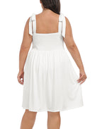 Plus Size Romper Dress with Built in Shorts & Pockets